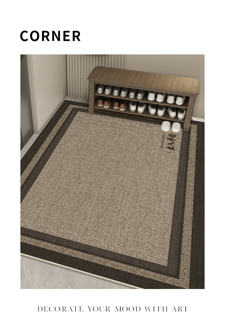 Entrance door floor mat, home light luxury and high-end feel, anti-slip foot mat for the main entrance of the villa, stain-resistant carpet for the entrance foyer pic 14