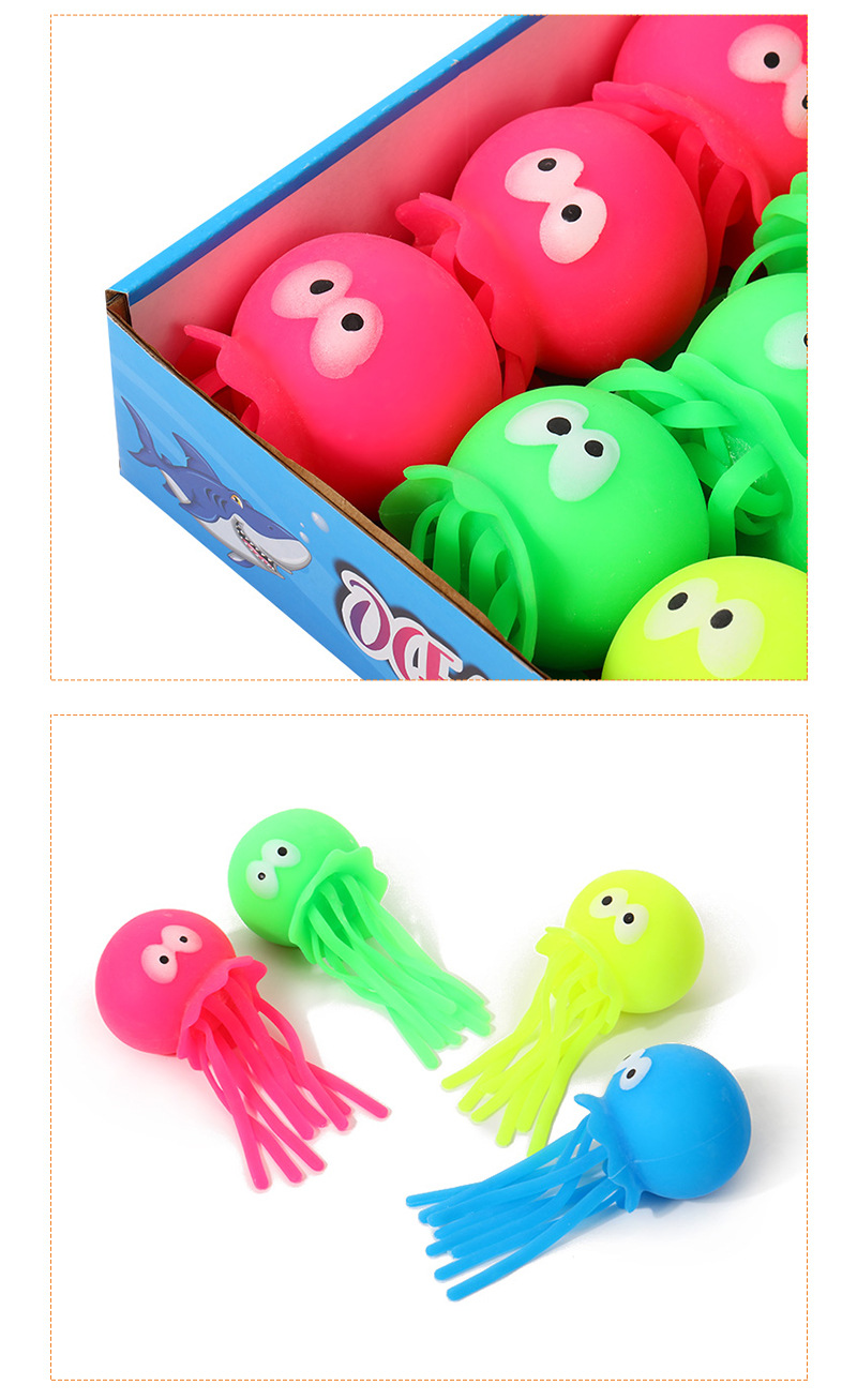 工厂直销水母 TPR软胶面粉玩具减压发泄解压捏捏玩具跨境批发详情11