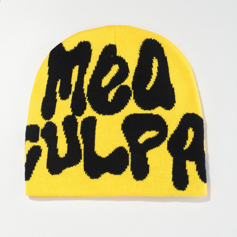 Amazon cross-border bestsellers: knitted hats for men and women, jacquard hats, popular hats from Europe and America, hip-hop hats, letter hats, AliExpress from Europe and America pic 20