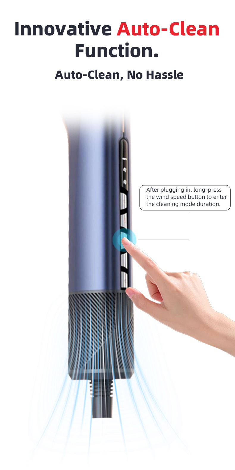 shanilak custom high-speed hair dryer two-in-one negative ion hot air, cold air, straight hair clipper blow pic 8