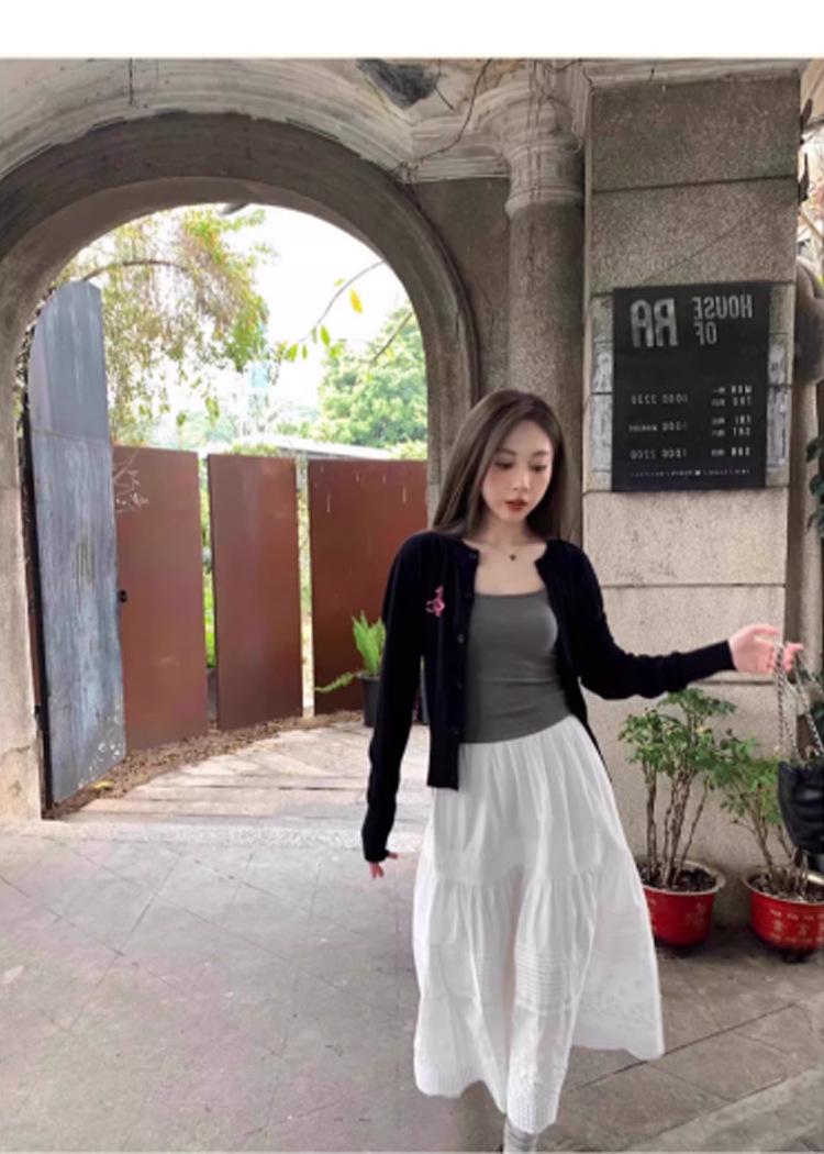 新款白色方领带胸垫吊带背心女夏季遮副乳内搭外穿修身显瘦百搭详情11