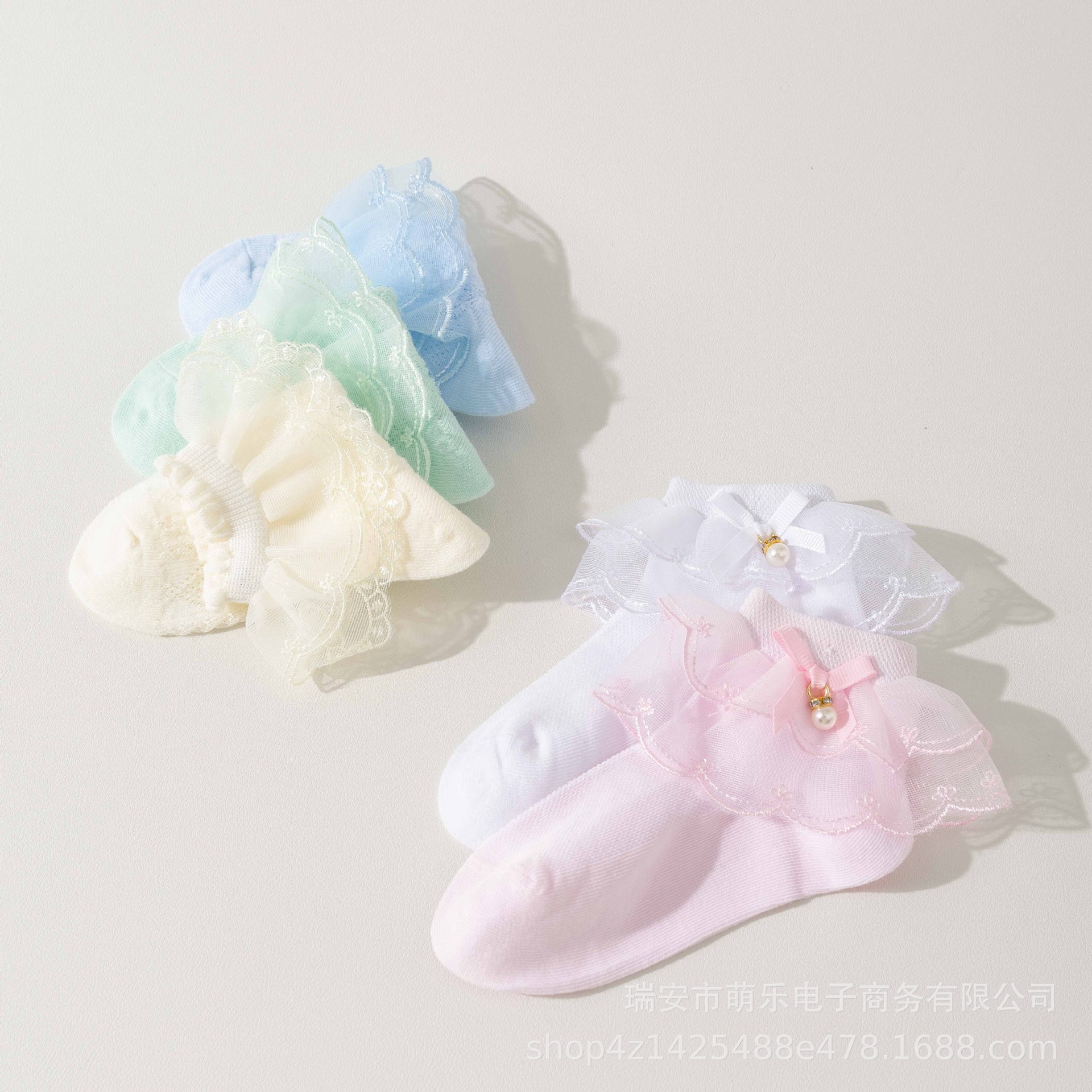 儿童拉丁舞舞蹈花边袜女童蕾丝薄款公主袜棉春秋夏白色花边袜女详情5