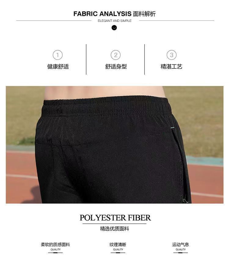 新款夏季男短裤薄款冰丝速干短裤男士运动五分短裤宽松透气沙滩裤详情5