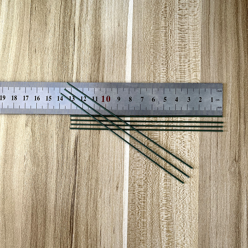 厂家批发花杆仿真丝网花塑料假花绢花香皂玫瑰花枝单支铁丝杆配件详情2