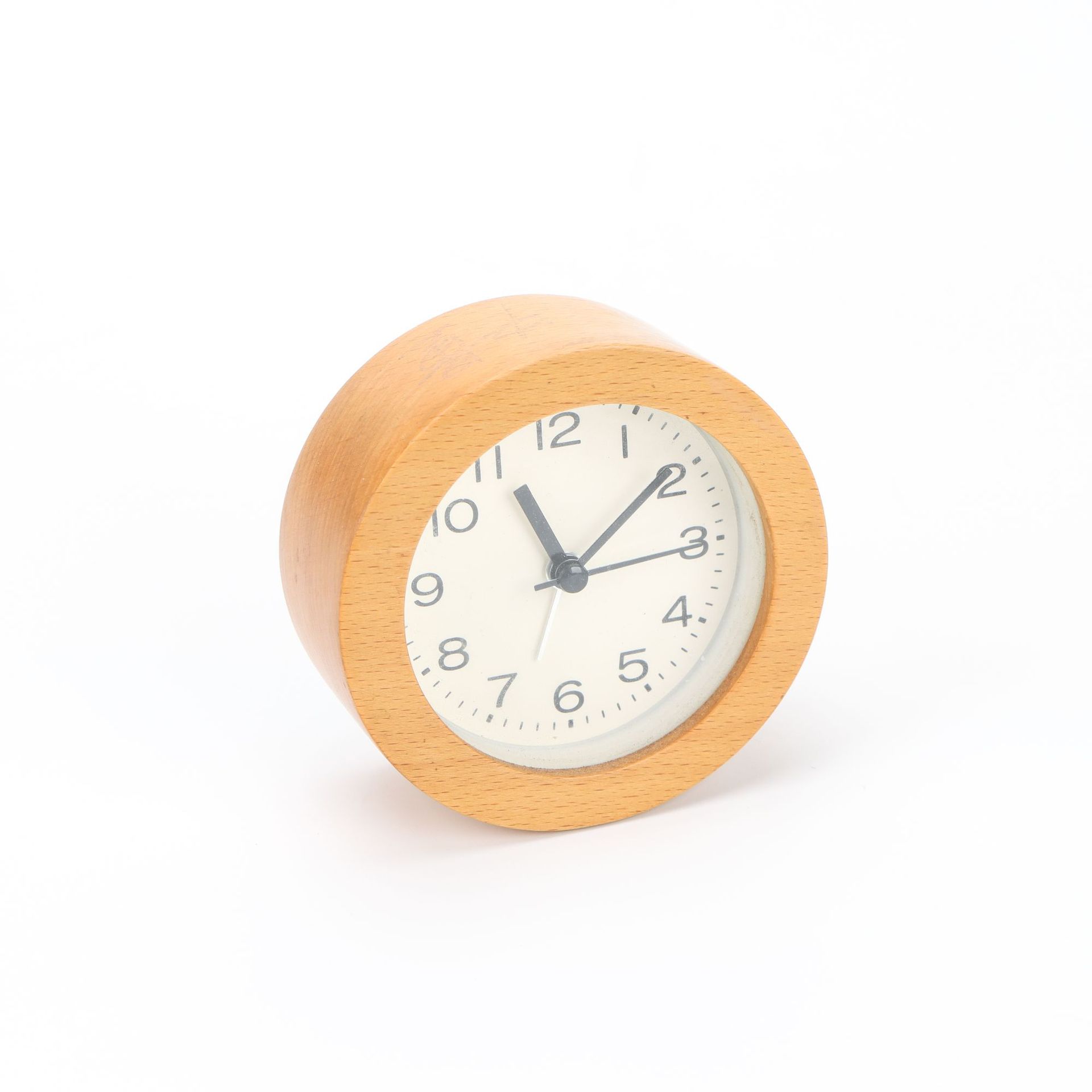 简约实木闹钟原木时钟创意夜光起床神器学生贪睡懒人多功能详情5