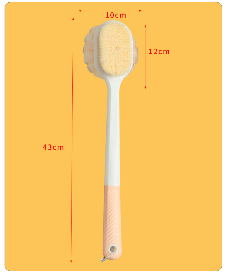 Long-handled bath towel, soft-bristled bath brush, back scrubbing and scrubbing wonder, multi-functional mud scrubbing, bath towel and bath brush in one pic 11
