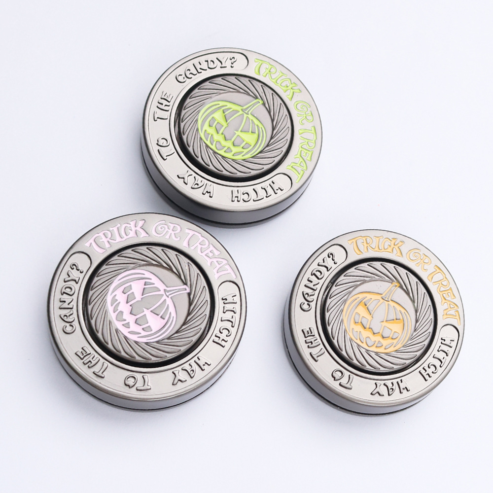 金属风轮旋转陀螺创意解压玩具佛莲星盘七彩指尖陀螺桌面摆饰批发详情17