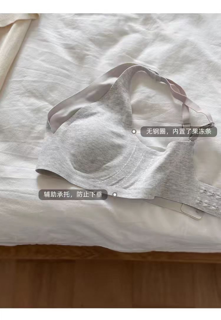 大胸显小内衣女无痕防下垂收副乳文胸美背秋冬薄款舒适女士详情8