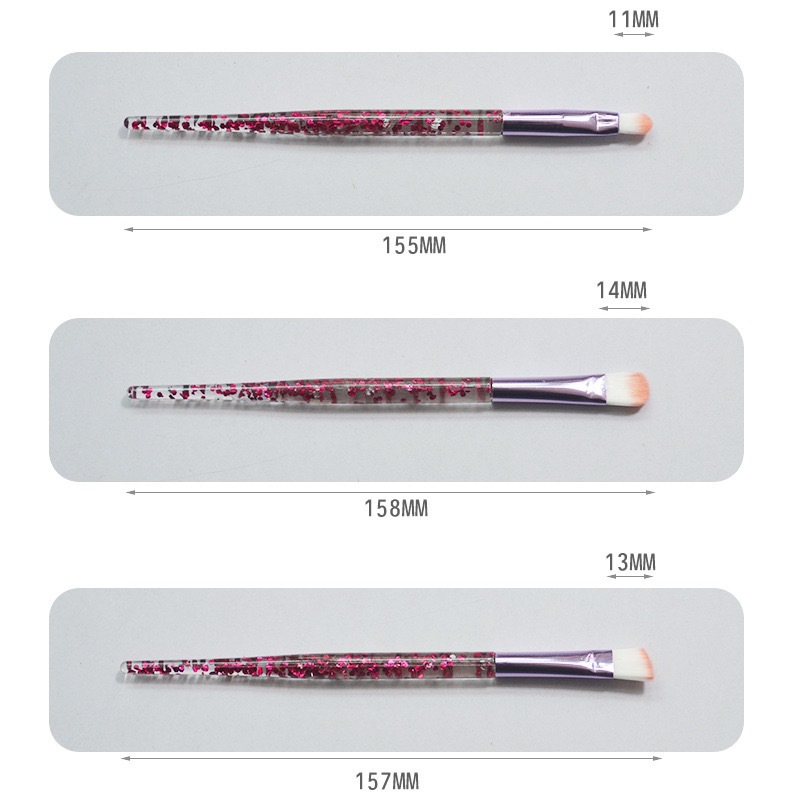 Factory wholesale of 10 sets of makeup brushes, scallion brushes, handle brushes, beauty tools, makeup tools, loose powder and concealer brushes pic 7