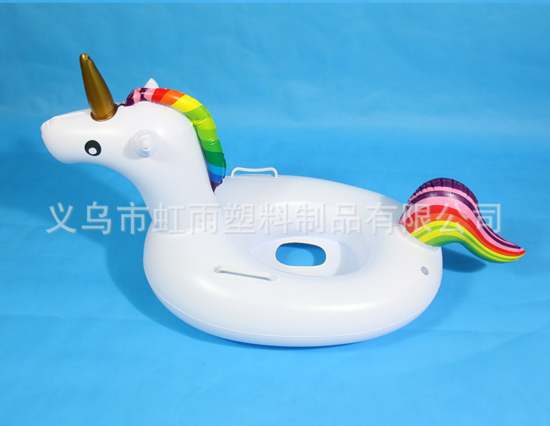 婴幼儿游泳艇趴艇 大号独角兽游泳艇 宝宝带坐艇小游艇厂家批发详情5
