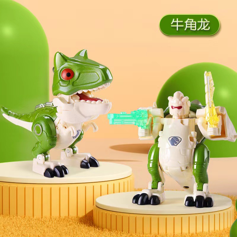 合金恐龙变形机器人仿真模型二合一多关节可灵活拼装礼品摆件玩具详情15