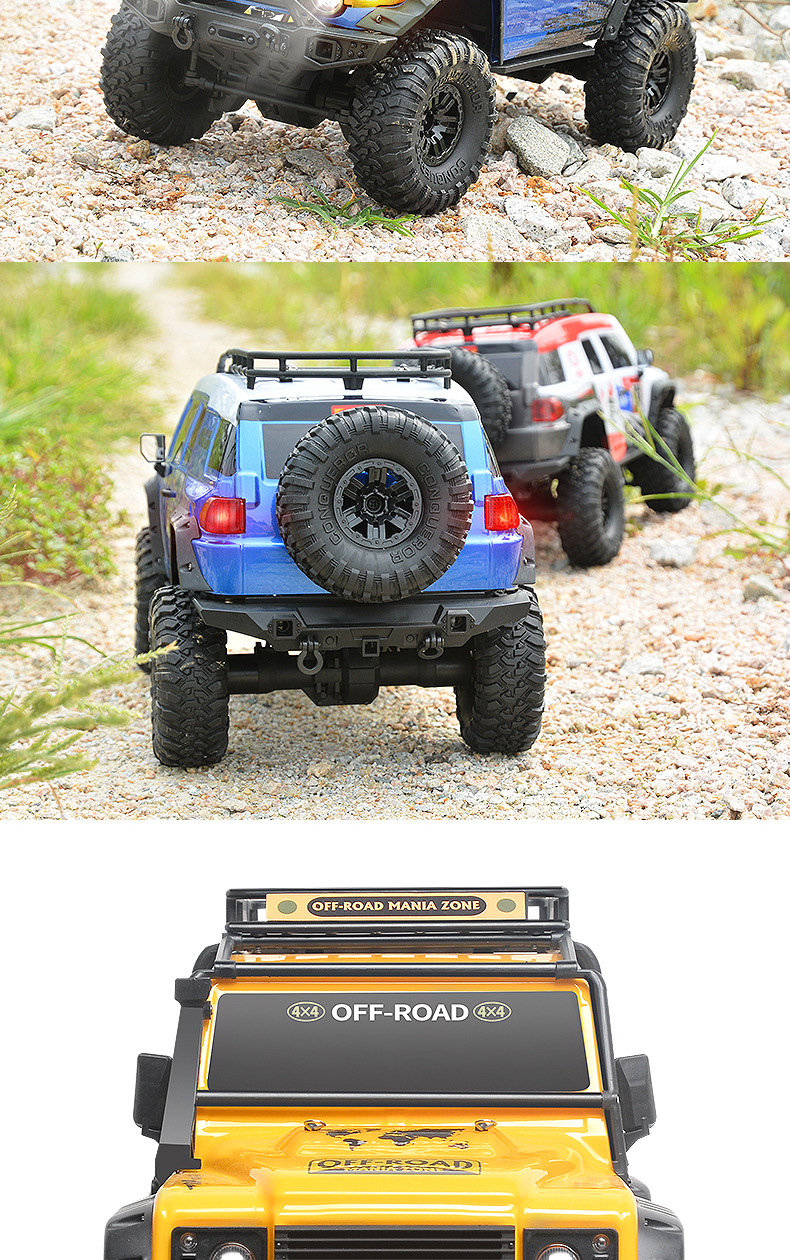 Huangbo full-scale 1:10 remote control four-wheel drive off-road racing car rc remote control car climbing jeep large model toy pic 6