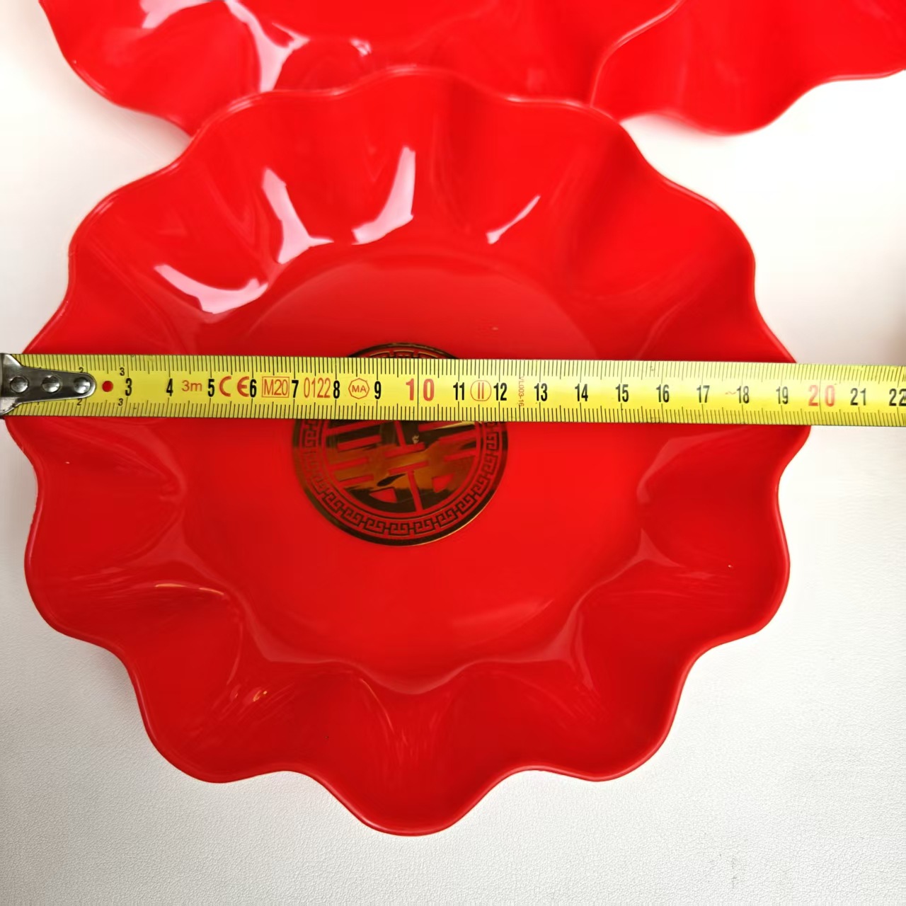 【 Zone 3-7 】323 Double Happiness Plates 750 yuan per box 323 Double Happiness Plates, Red Plates, Fruit Plates, Engagement and Wedding Supplies Plates, Housewarming Plates, household wholesale 2 yuan pic 1