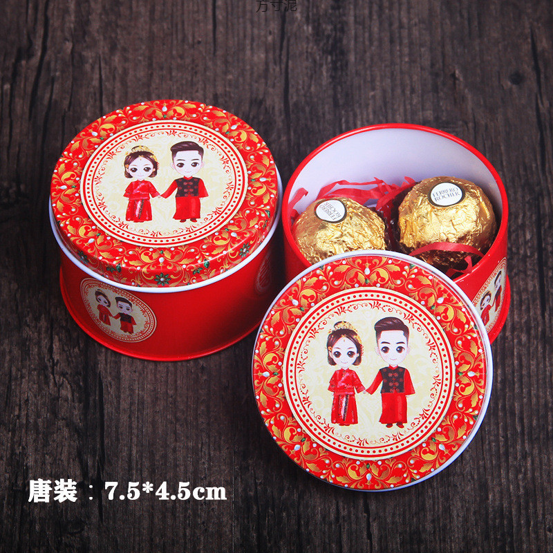 Heart-shaped tinplate wedding candy box, wedding gift box, wedding candy tin box, century-old harmony, Chinese style special offer pic 10