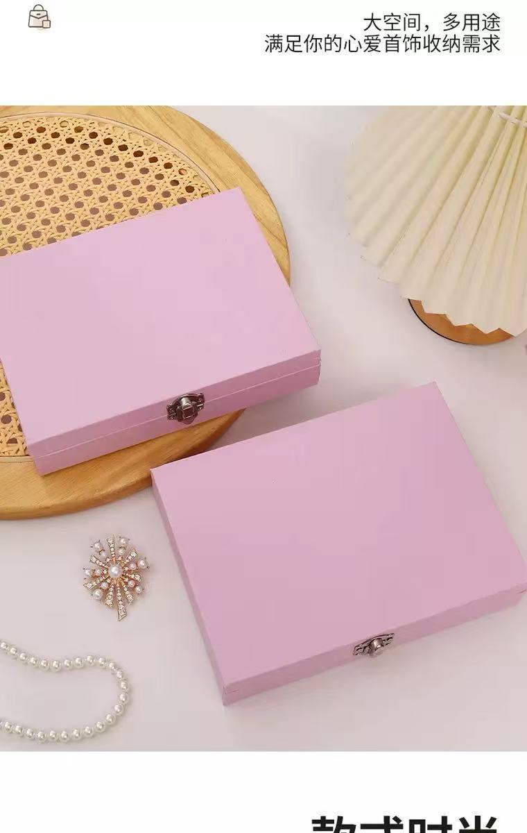 2026 Anti-oxidation Internet Celebrity Bestseller Single-layer jewelry box Portable jewelry ring Stud jewelry packaging box pic 6