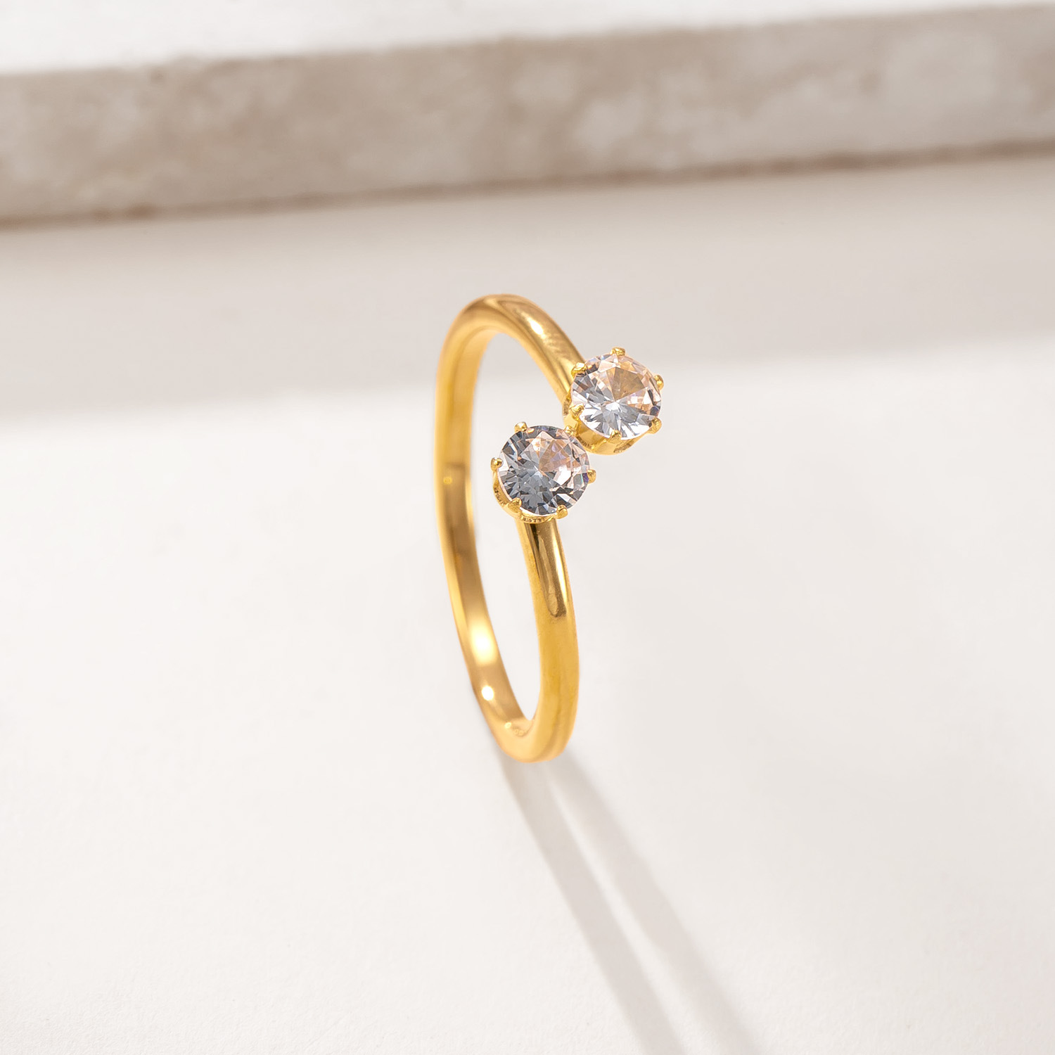 跨境货源气质珍珠镶钻开口套装女法式复古不掉色戒指时尚食指戒潮详情9