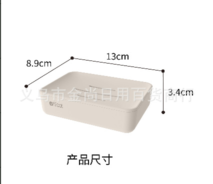 Creative household multi-functional draining soap box, student dormitory bathroom water ripple desktop soap box, storage box pic 4
