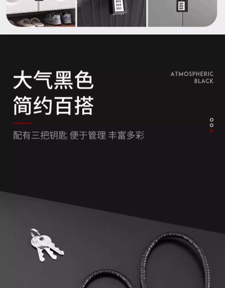 多种功能的钢丝绳密码挂锁钢缆挂锁柜子文件柜长挂锁钢丝锁软绳锁详情4