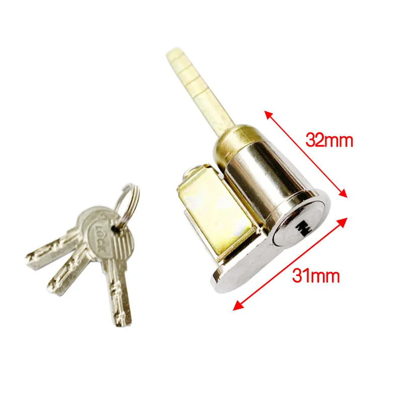 Single-tongue lock core, bedroom single-tongue lock head, door, bathroom lock core, old-fashioned wooden door, key, lock accessories pic 5