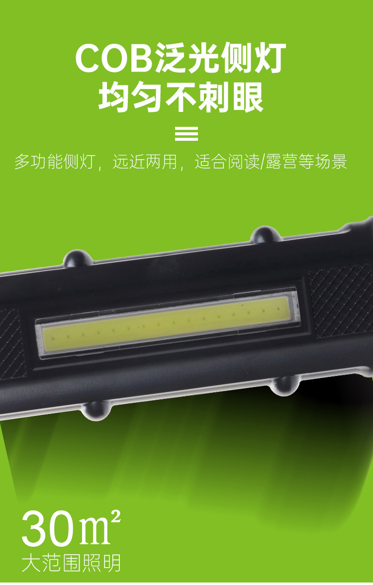 跨境手持太阳能手电筒强光充电远射超长续航户外应急照明手握式电筒日用百货详情5