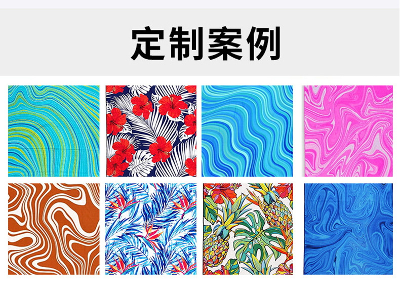 夏日风情印花沙滩巾JIT定制超细纤维速干浴巾跨境专供来图设计详情25
