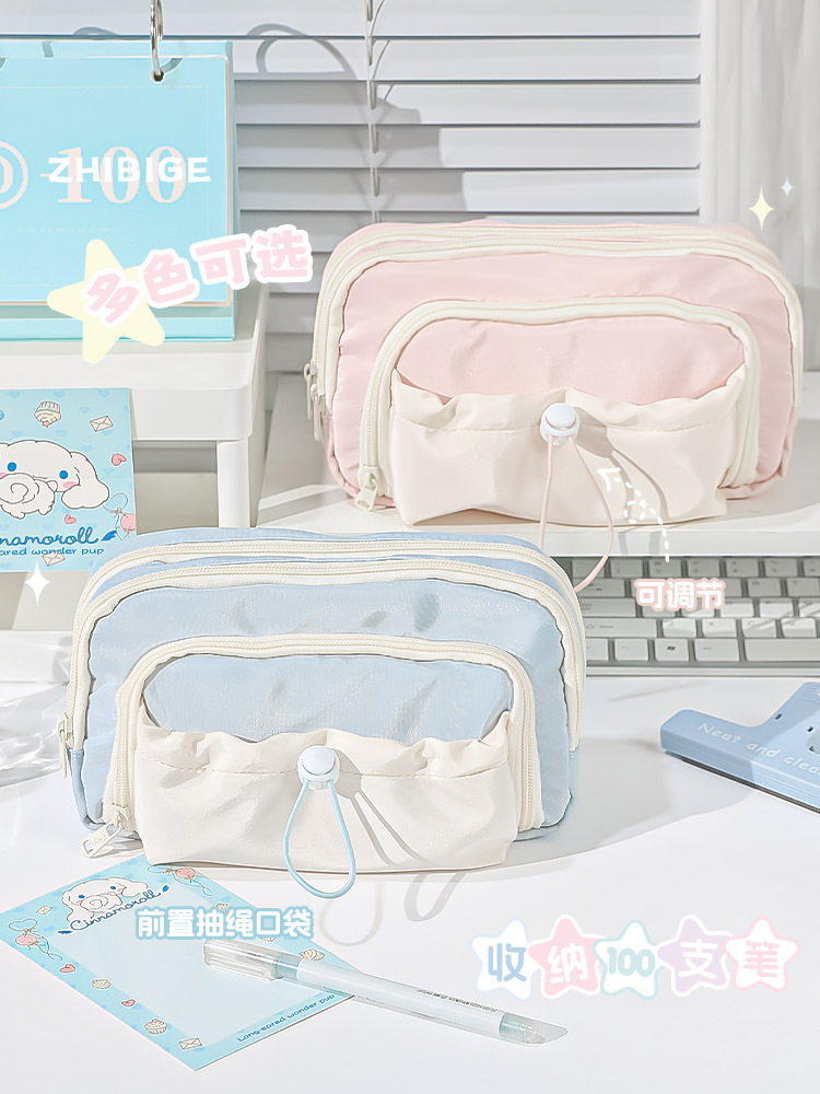 笔袋大容量高颜值文具盒简约铅笔盒初中生高中生ins风文具袋学生详情7