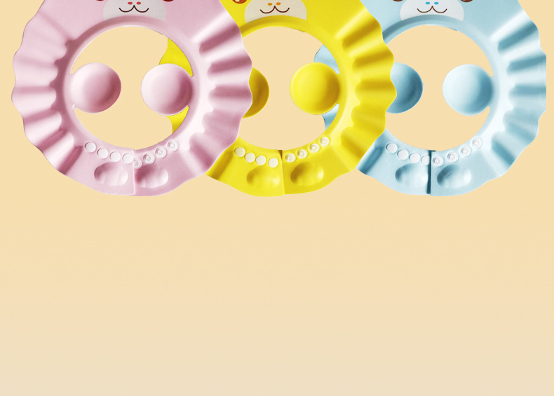 儿童洗头帽宝宝防水浴帽新生婴儿可调节洗头挡水帽宝宝洗头发神器详情8