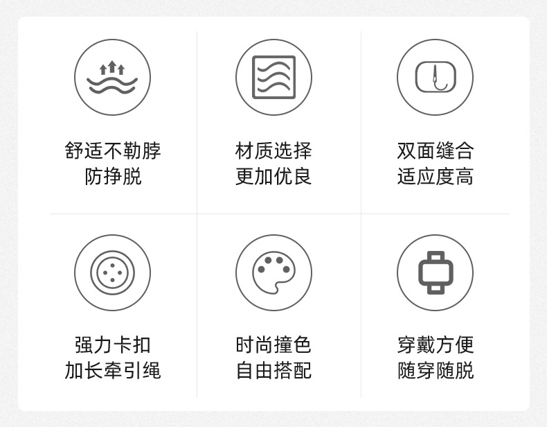 新品简约双头宠物牵引绳狗狗防丢绳防爆冲不勒防挣脱可拆卸遛狗绳详情2