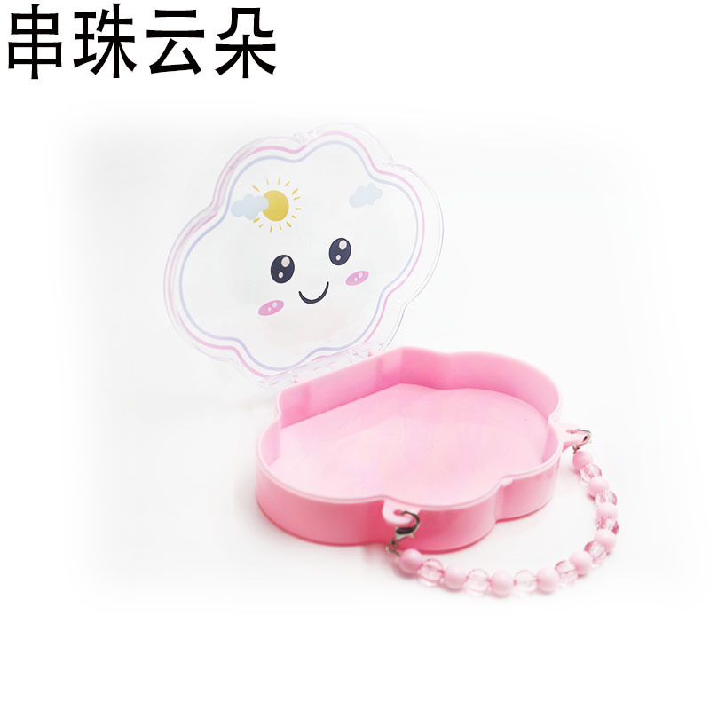 带盖收纳盒饰品首饰美甲彩色配件塑料盒子串珠方便手提整理详情2