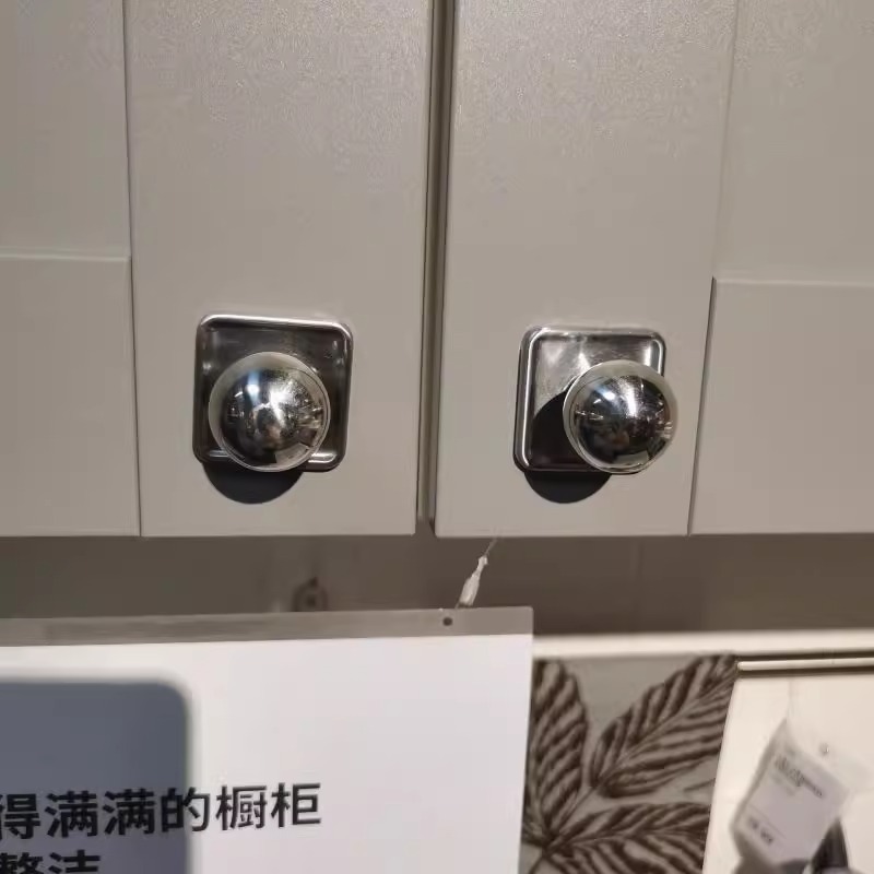 美式风格银色高端门把手现代简约轻奢抽屉衣柜鞋柜橱柜家具小拉手详情5