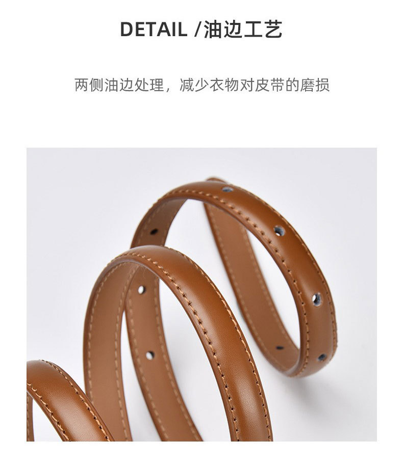 韩国复古小皮带女黑色简约百搭裤带装饰配裙子西装牛仔裤腰带细款详情15