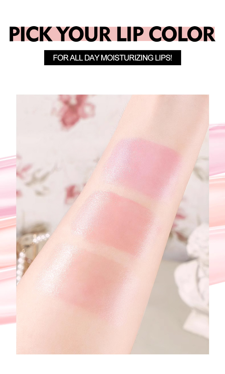 跨境美妆温变干花变色口红唇膏保湿滋润彩妆化妆品批发美妆个护详情9