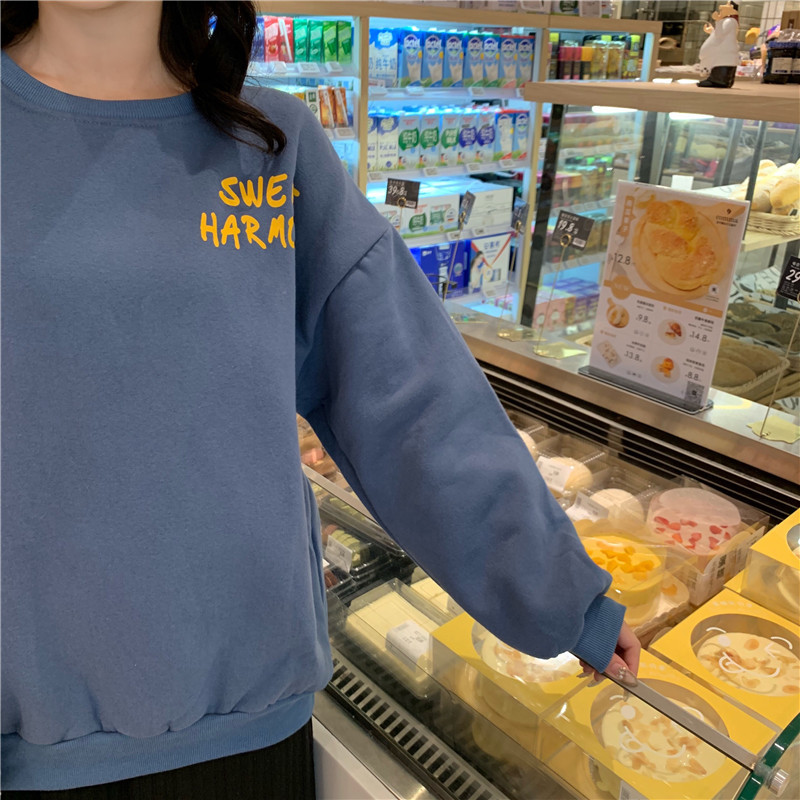 現貨代發跨境臺灣抓絨加厚衛衣2025秋冬新款寬鬆休閒大碼女裝上衣详情31