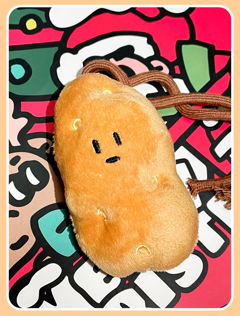 Erbin Southern Little Potato Pendant, Cute plush little potato doll pendant, keychain, creative figurine keychain pic 4