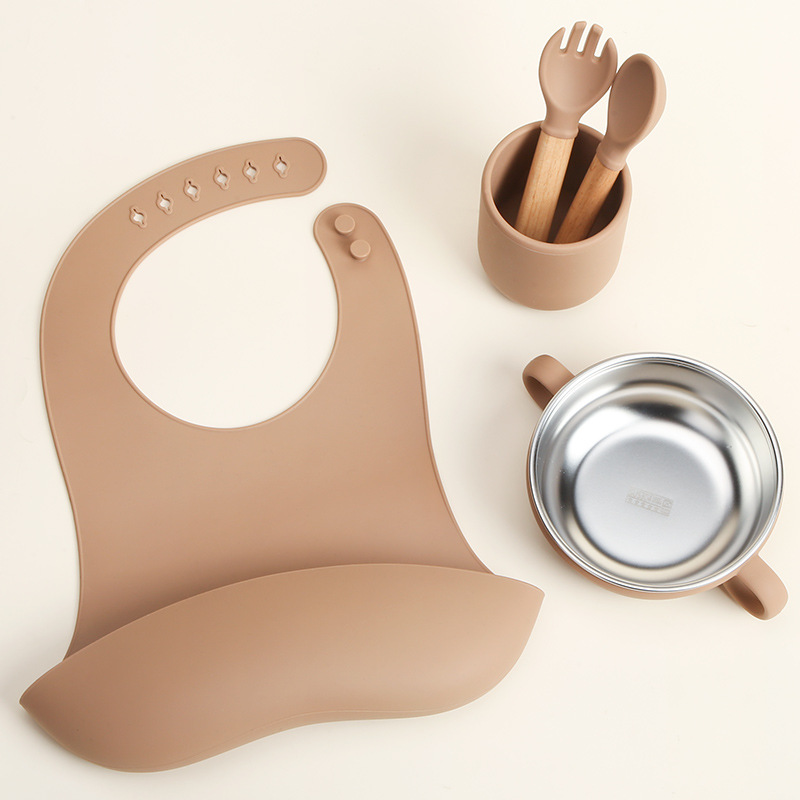 304不锈钢儿童保温碗宝宝吃饭碗喂养餐具双层硅胶防烫防摔辅食碗详情27