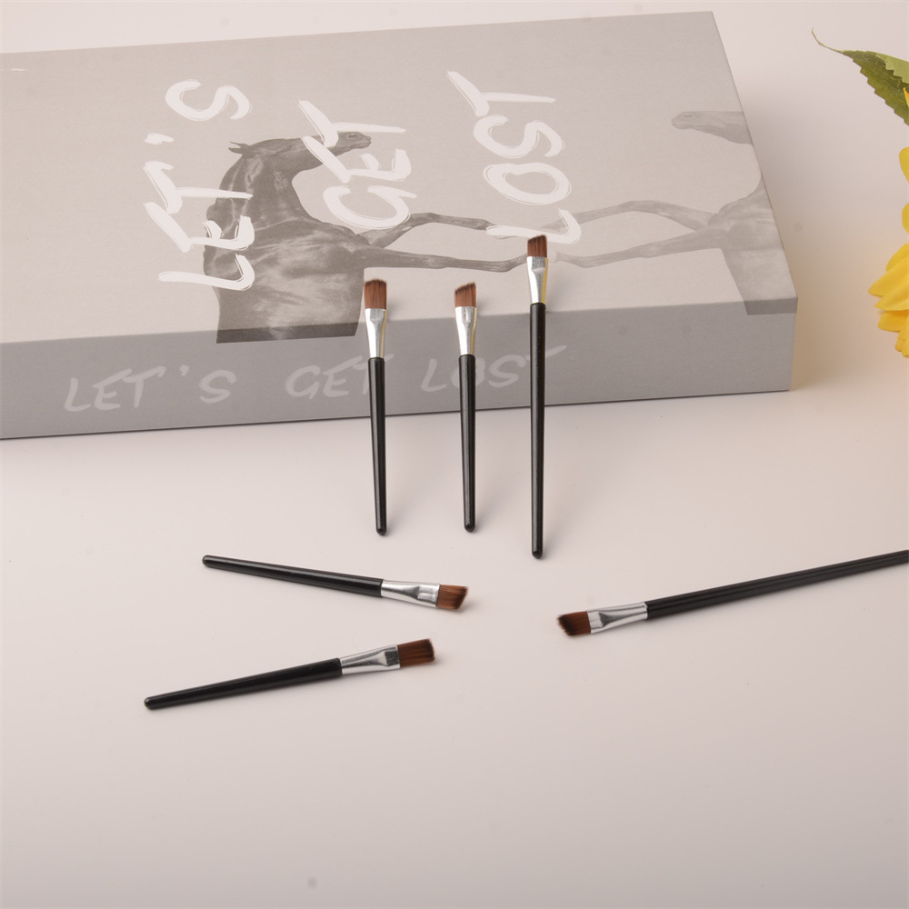 新款单支眼影刷斜头刷迷你便携式扁头眼影棒唇刷美妆工具厂家直销详情5