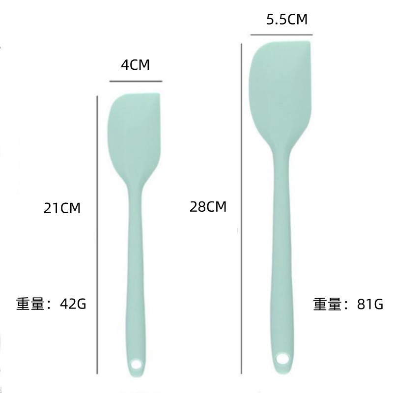 北欧风刮刀 大号一体全包硅胶刮刀 奶油牛油铲刀搅拌抹刀硅胶刮刀详情2
