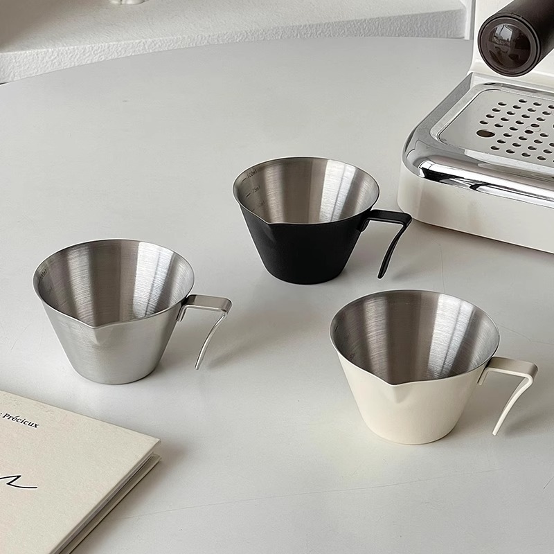 304 stainless steel measuring cup, espresso cup, ounce cup, colored extraction cup with scale, 100ml small measuring cup pic 4