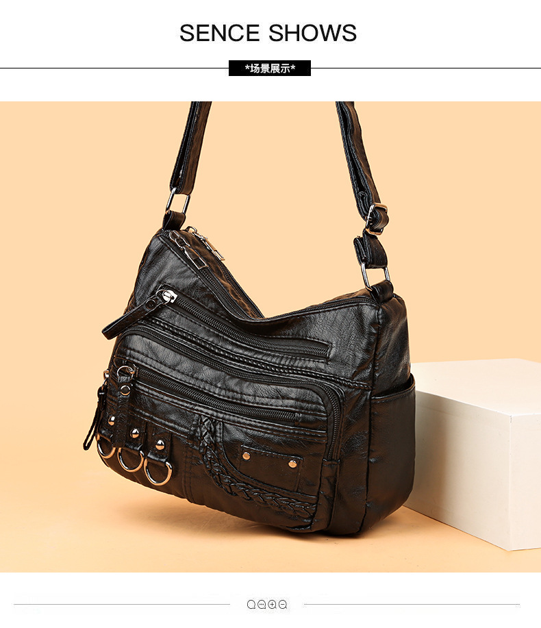 2025中老年妈妈包水洗皮单肩包斜挎包跨境女包潮流外贸女包单肩包详情7