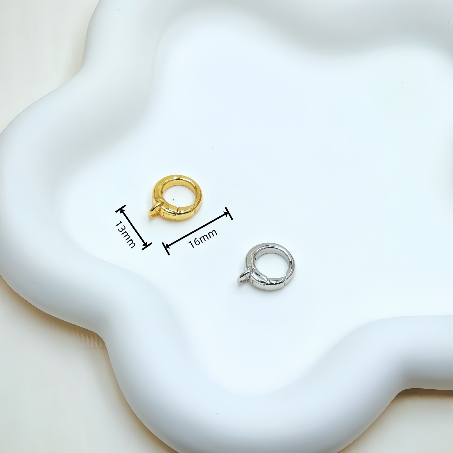 diy铜镀18K真金手工异型龙虾扣饰品配件批发 保色万能扣串珠手链详情24