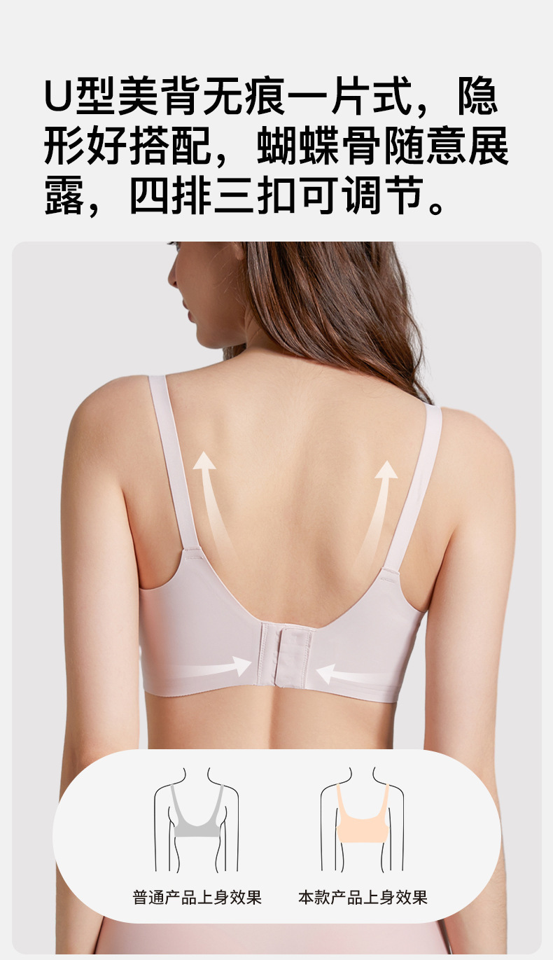 ROVO四季款哺乳内衣女孕妇聚拢防下垂大胸显小无痕固定杯批发文胸详情22