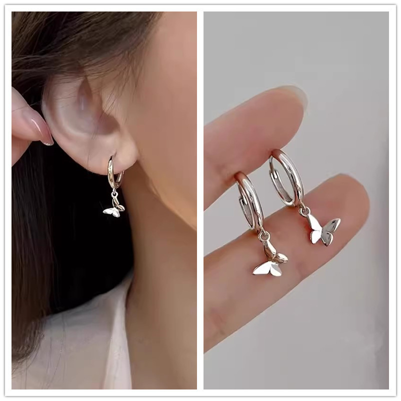 925 Silver Needle Earring Earrings for Women with a high-end feel, plain ring earrings, 2025 new bestseller, niche design, light luxury stud earrings pic 20