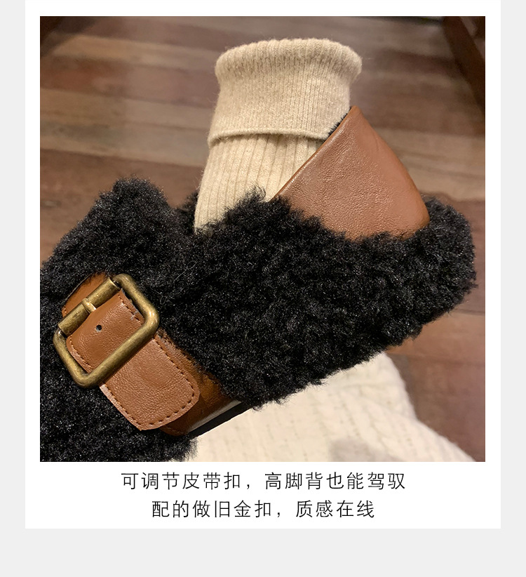 Warm and cozy plush slippers for women, winter home cotton slippers, warm and comfortable, anti-slip thick-soled plush slippers for women pic 9