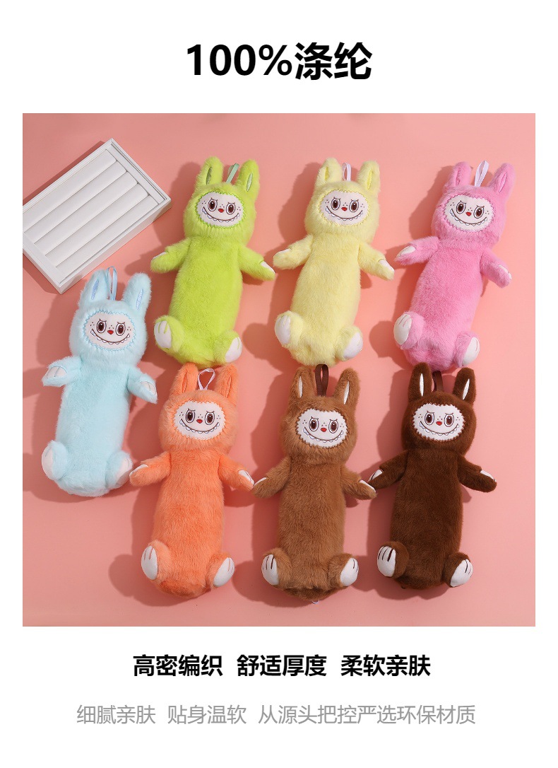 New plush pen case for primary and secondary school students, pencil cases, stationery bags, multi-functional large-capacity storage, plush pen case pic 1