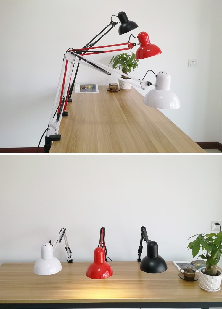 LED long-arm eye-protecting lamp, nail and eyelash extension desk lamp, floor lamp, photo clip, bedside study, work and tattoo desk lamp pic 7