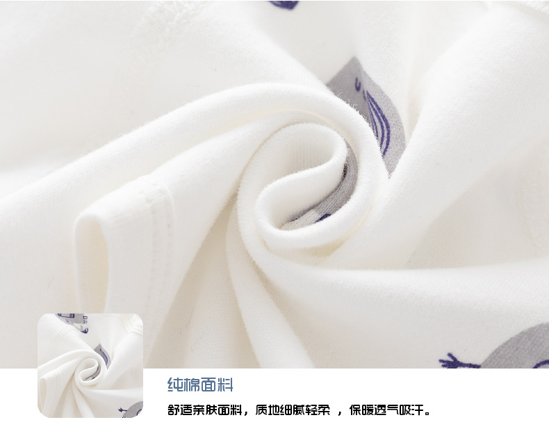 新生婴儿内衣服无骨纯棉春秋款魔术贴半背睡衣满月和尚服宝宝上衣详情25