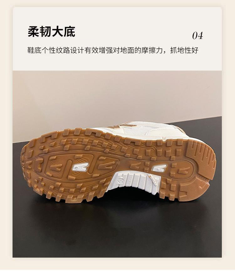 跨境运动鞋女2025春季新款透气休闲厚底老爹鞋时尚网面女式休闲鞋详情9