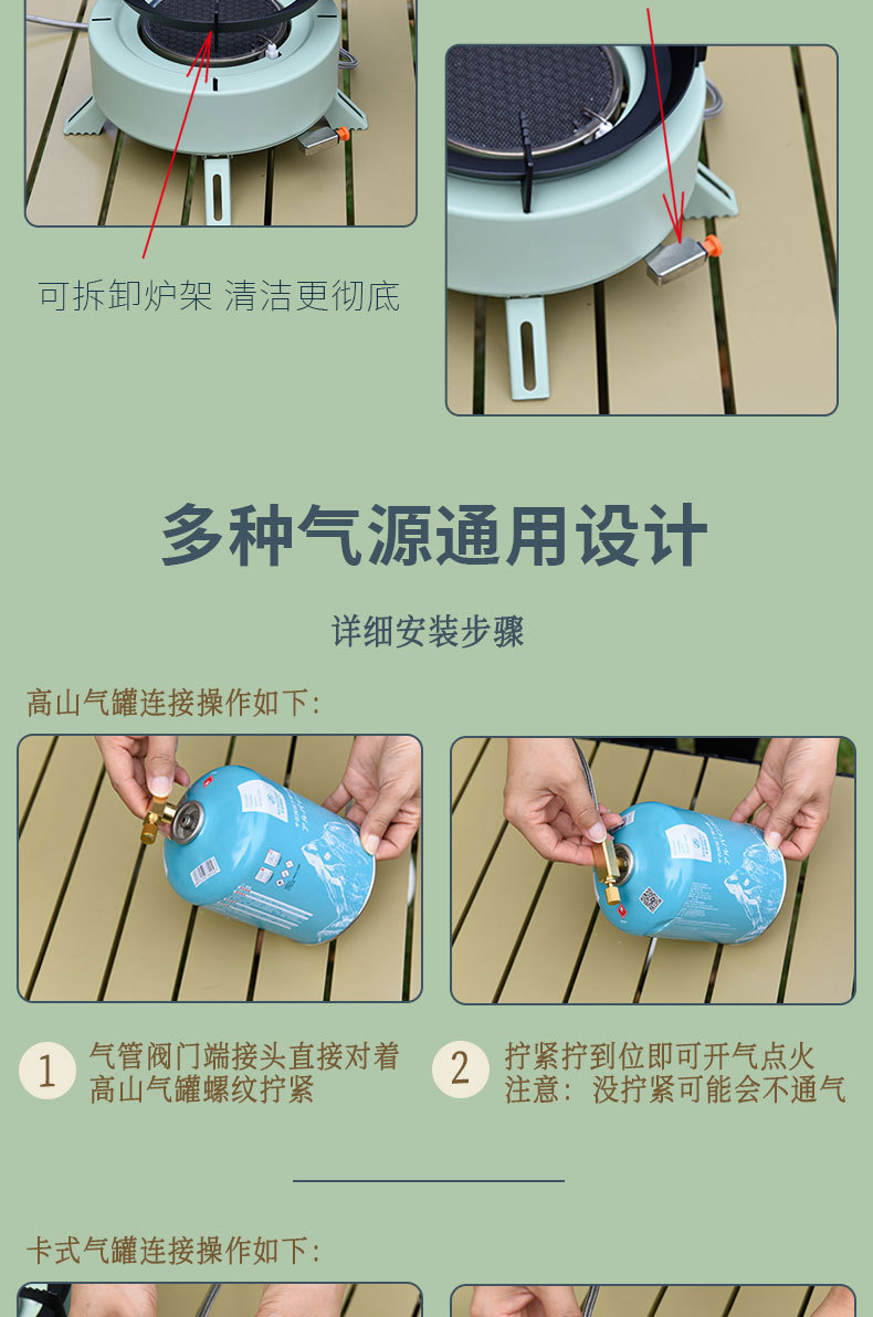 厂家直供卡式炉炉便携式烧烤卡式炉套装炉套装露营设备烧水灶套装详情8