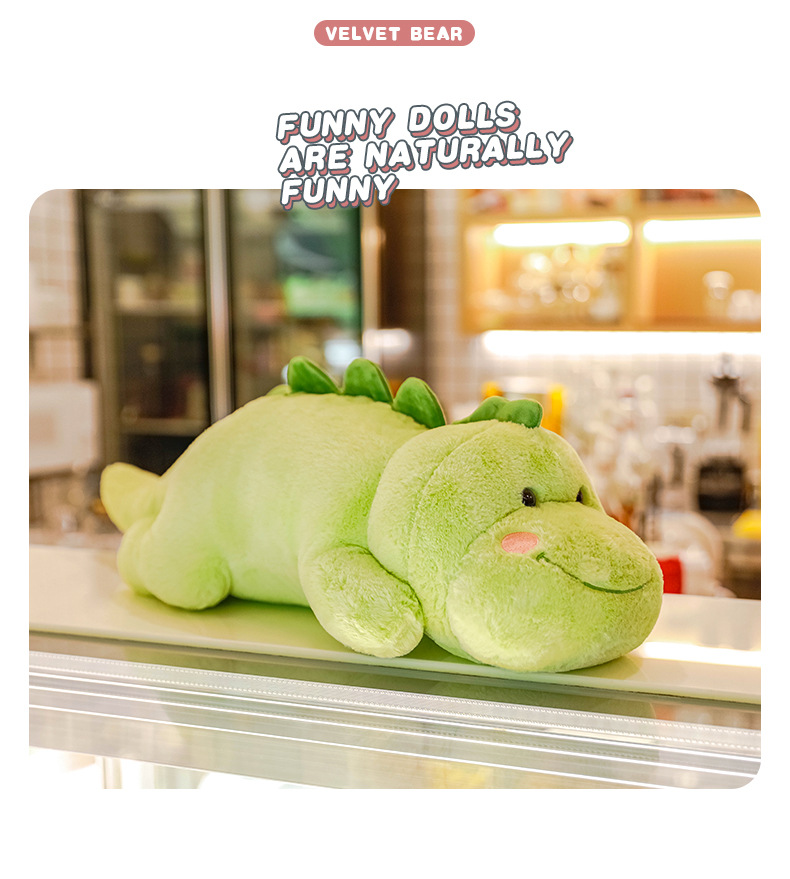 尚绒坊元气恐龙毛绒玩偶儿童抱枕布娃娃绿色毛绒公仔玩偶儿童礼物详情4