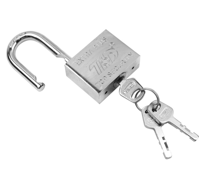 Factory direct sales of Tianhuada 30/60mm square long and short beam small padlock, imitation stainless steel blade lock, single opening pic 12